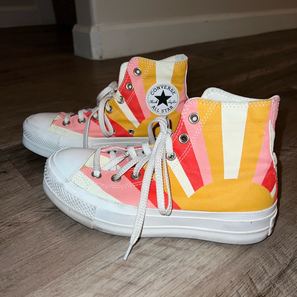 Womens converse high top platforms
